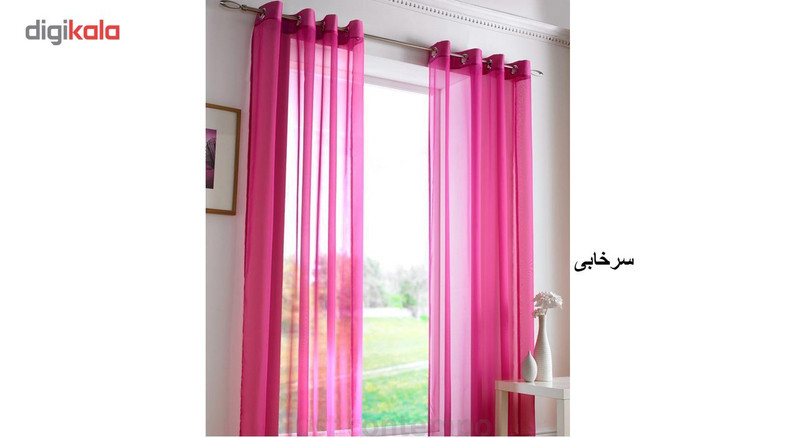 مجموعه دو تایی پرده حریر ارگانزا  مدل H01 ارتفاع 280