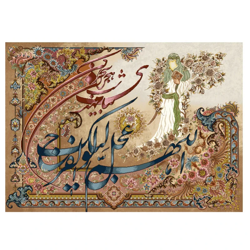 نخ و نقشه تابلوفرش مدل 22163