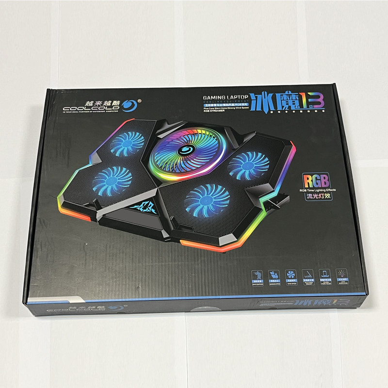 پایه خنک کننده لپ تاپ گیمینگ کول کلد مدل RGB 5FAN