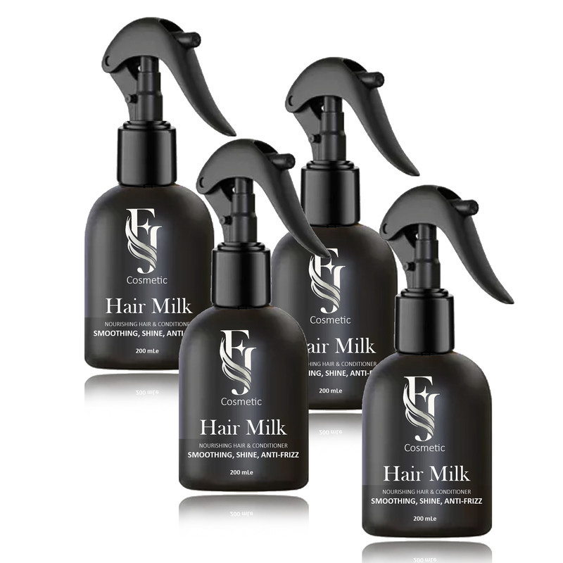 اسپری صاف کننده و ضد وز مو افجه مدل HAIR MILK04 حجم 200 میلی لیتر مجموعه 4 عددی