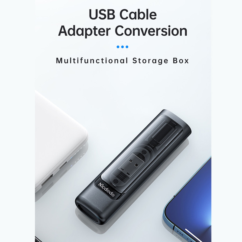کابل تبدیل USB-CUSB به LightningUSB-CMicro USB مک‌ دودو مدل Box با طول 0.3 متر