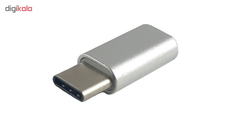 مبدل microUSB به USB-C مدل Mirror Metalic