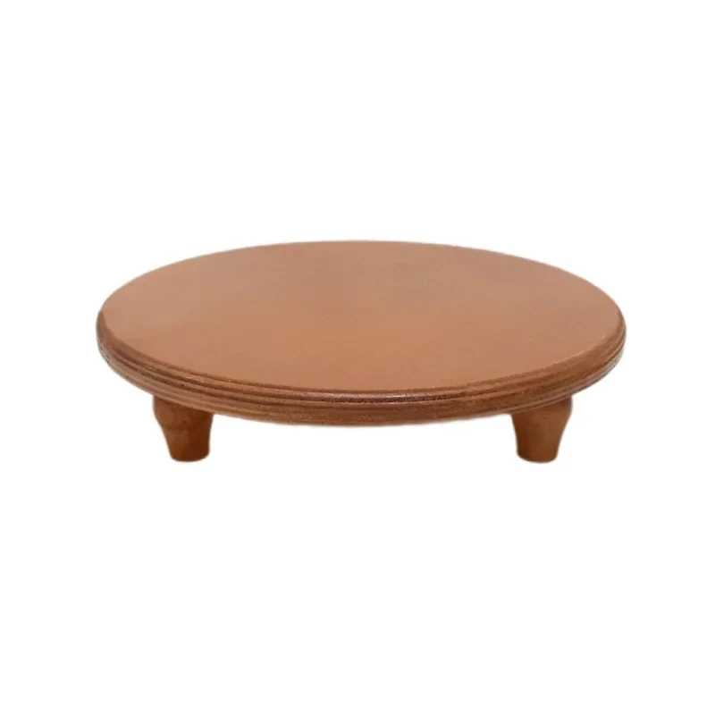سینی سرو مدل رایزر چوبی طرح گرد کد ply02