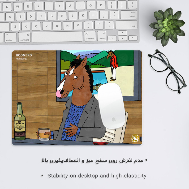 ماوس پد هومرو مدل A3188 طرح BoJack Horseman
