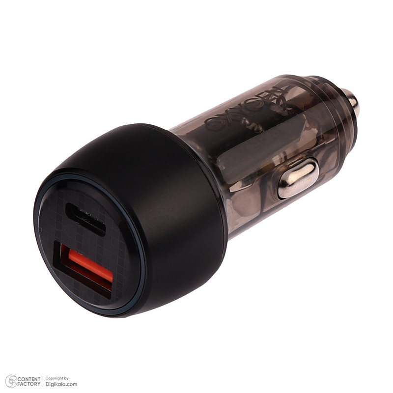 شارژر فندکی 22.5 وات دو پورت اکسیژن مدل AC-08