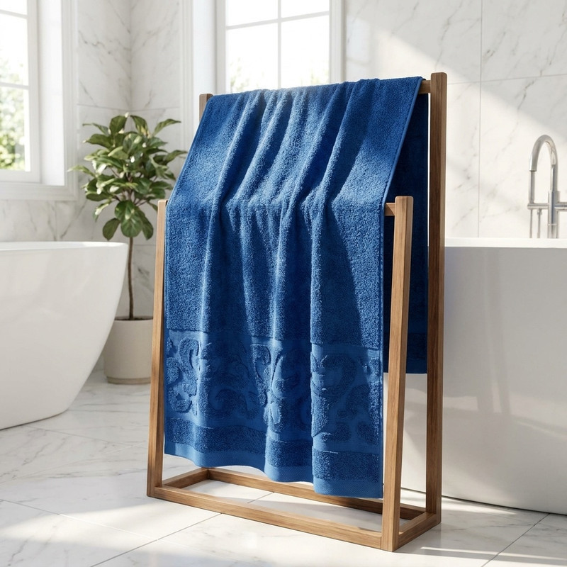 حوله حمام آذرریس تبریز طرح کاترین سایز 70×130 سانتی متر