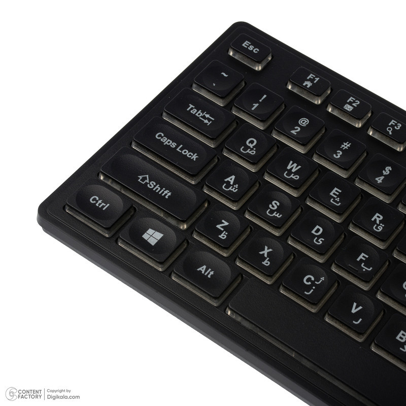 کیبورد گیمینگ بیاند مدل BGK-2010 سوئیچ ممبران، Full-Size، نورپردازی RGB