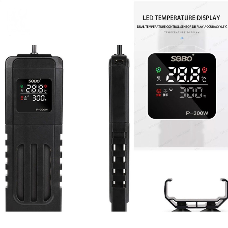 بخاری آکواریوم سوبو مدل هوشمند P200w