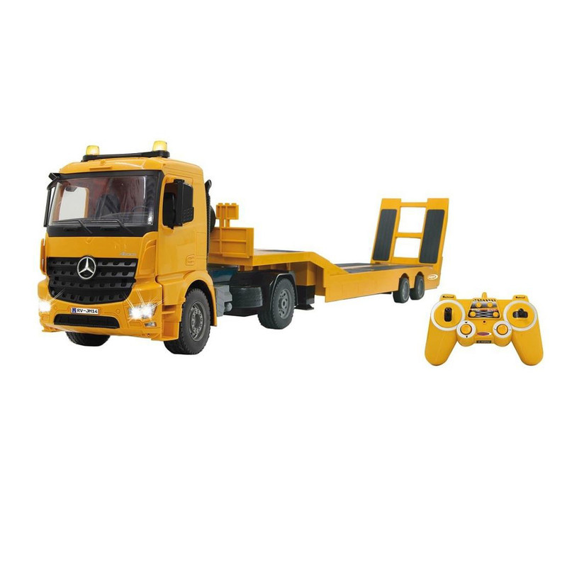 ماشین بازی کنترلی دبل ای مدل Mercedes Benz Arocs Flat Bed Trailer