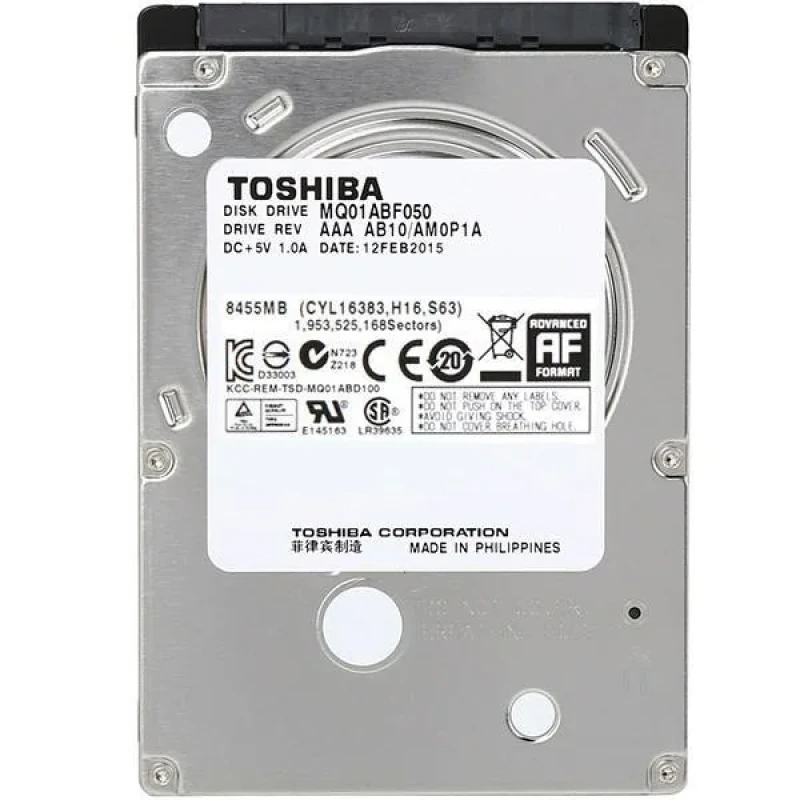 هارد دیسک اینترنال 2.5 اینچی توشیبا مدل D T01ABD050V ظرفیت 500 گیگابایت