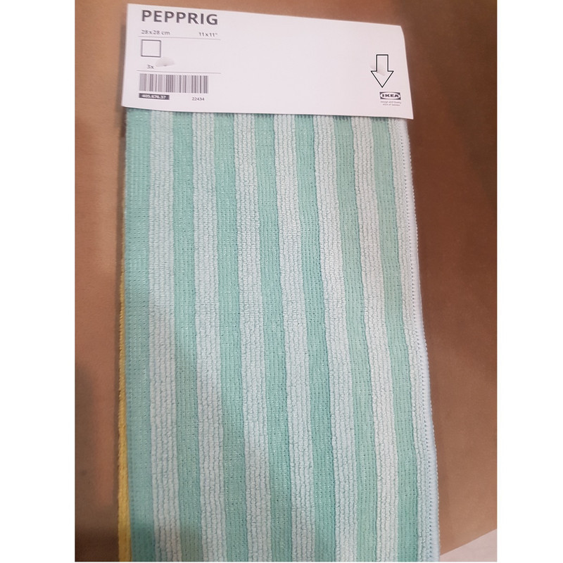 دستمال نظافت ایکیا مدل PEPPRIG کد 676.37 بسته 3 عددی