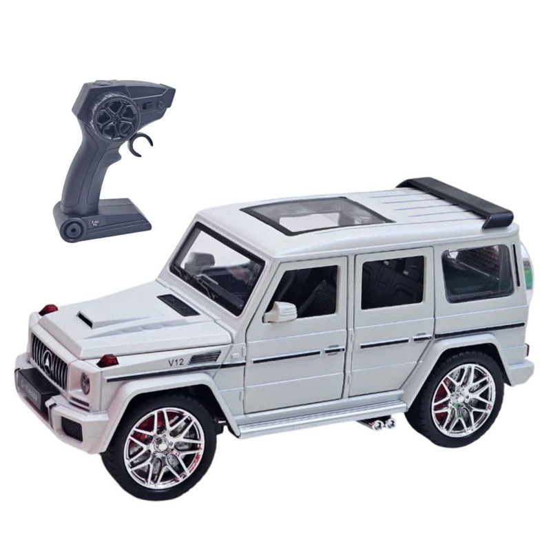 ماشین بازی کنترلی ناب سل مدل بنز جی کلاس شارژی آفرود فلزی چراغدار Mercedes-Benz G-Class Rechargeable Metal Off-Road Light