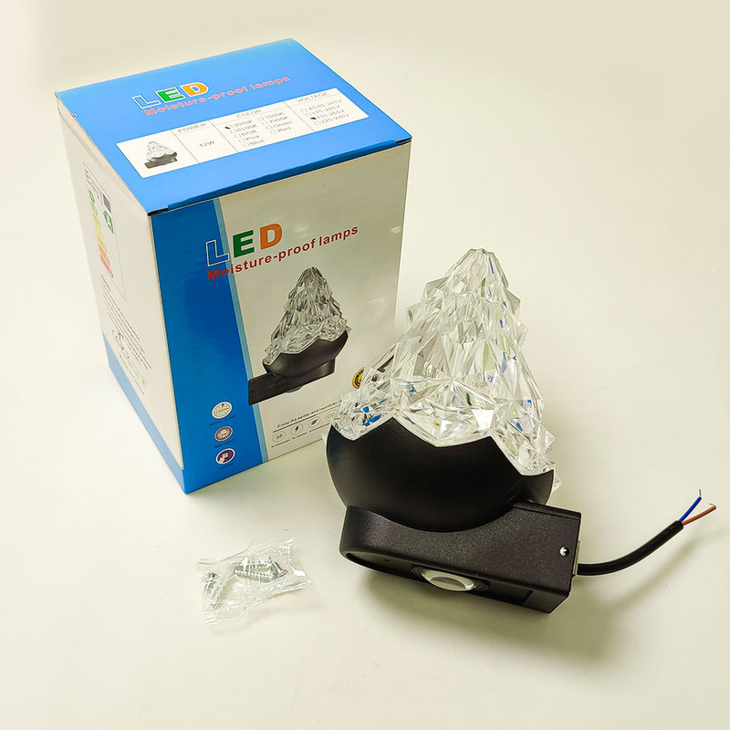چراغ حیاطی 12 وات مدل دوطرفه شعله کد BD176