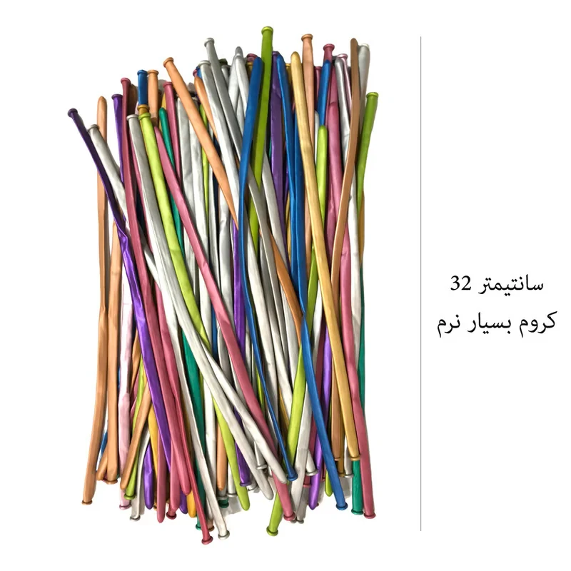 بادکنک مسترتم طرح کروم ماری سافت پلاس بسته 12 عددی