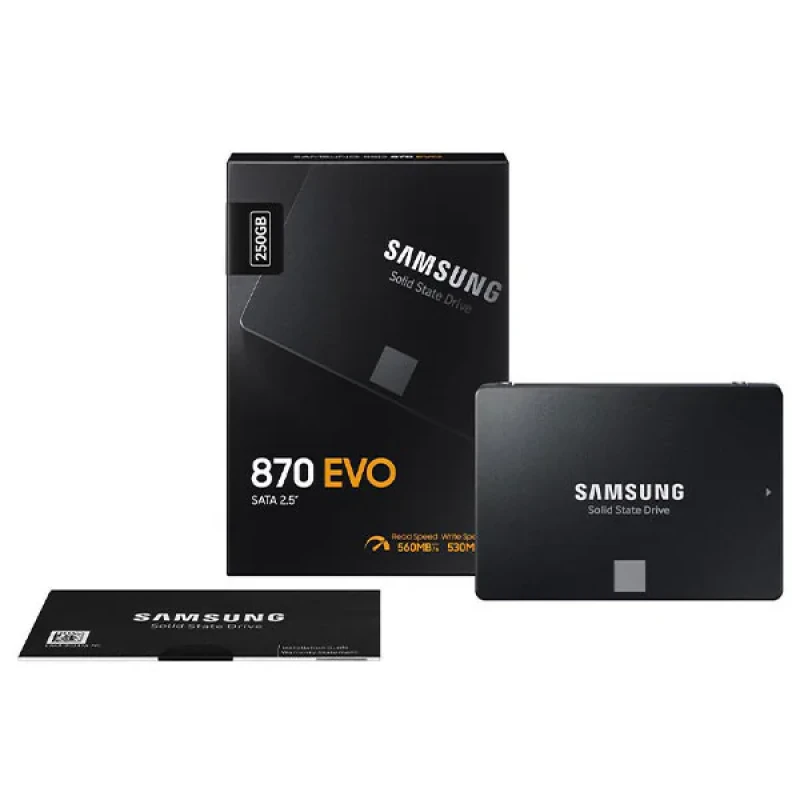 اس اس دی اینترنال SATA III سامسونگ مدل EVO 870 ظرفیت 250 گیگابایت