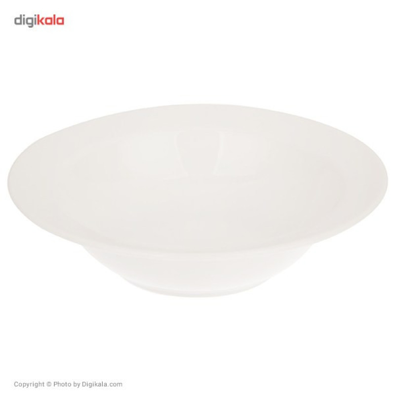 سرویس غذاخوری 102 پارچه چینی زرین ایران سری ایتالیا اف مدل White درجه یک