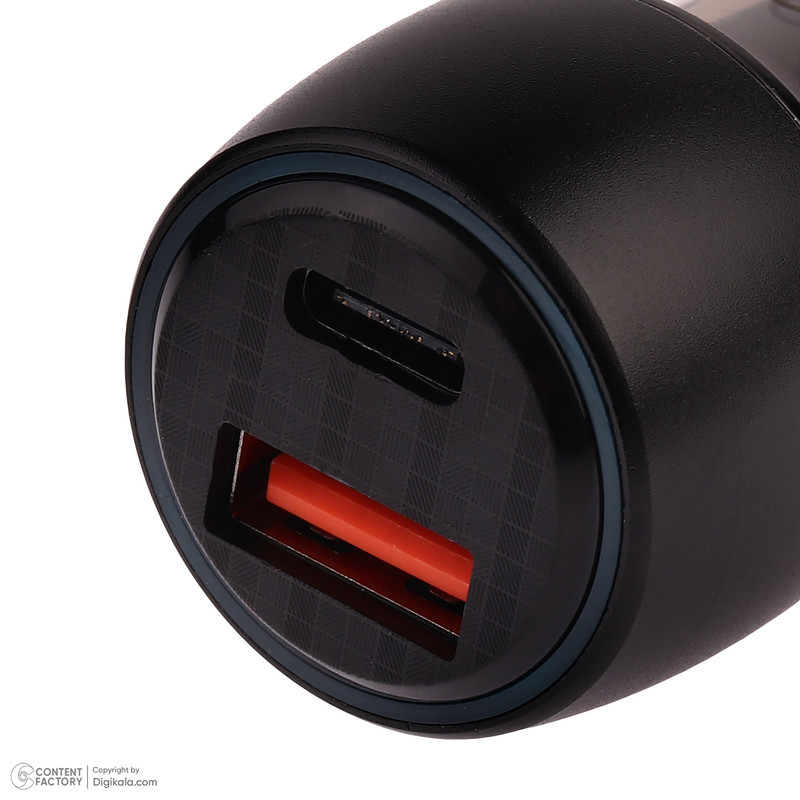 شارژر فندکی 22.5 وات دو پورت اکسیژن مدل AC-08