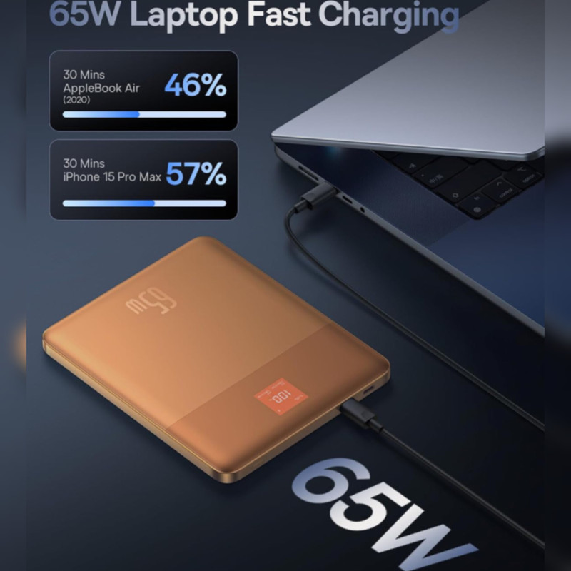 پاوربانک باسئوس مدل BLADE2  65W ظرفیت 12000 میلی آمپر ساعت