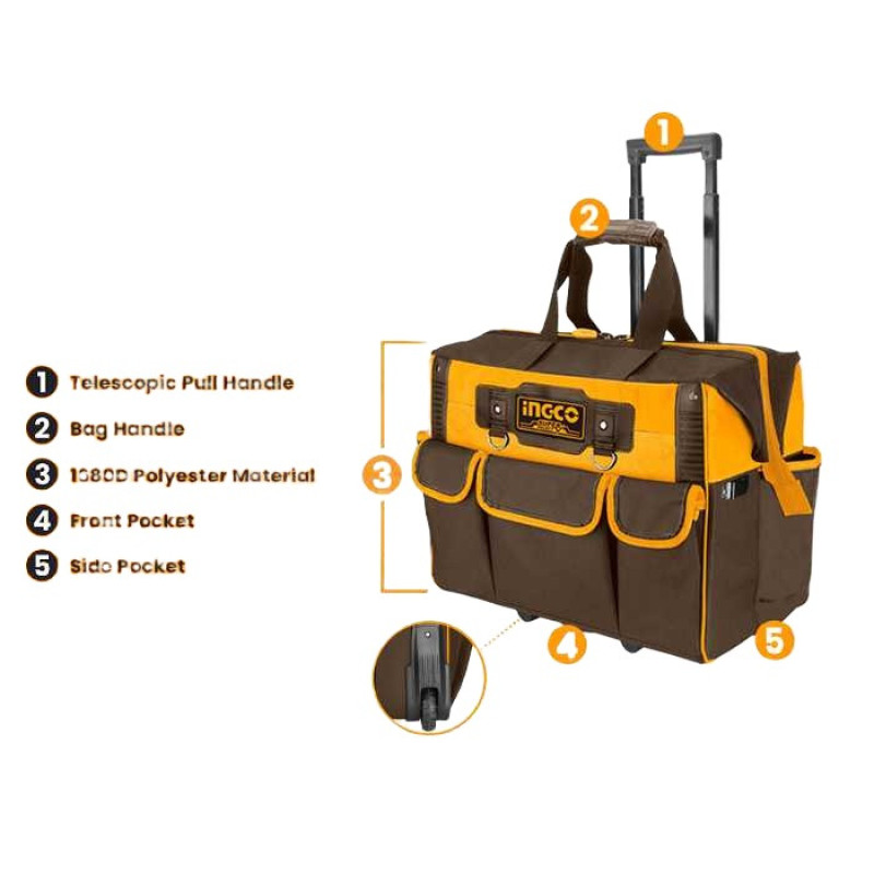 کیف ابزار اینکو مدل چرخدار  HRRTB2015