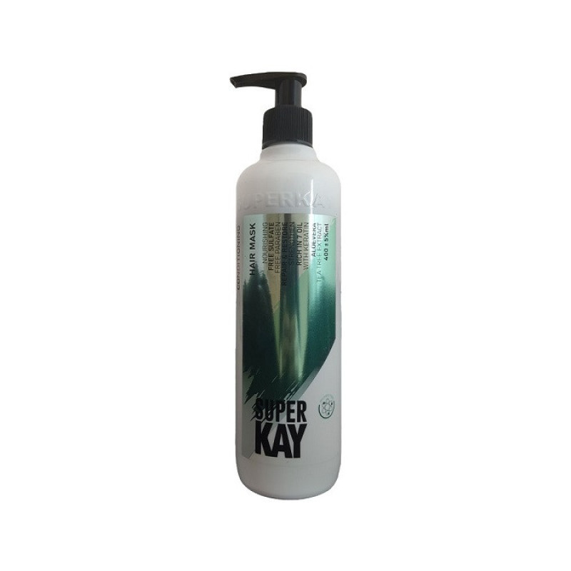 ماسک مو پمپی سوپرکی SUPER KAY با آبکشی مدل02 حجم 400 میلی لیتر