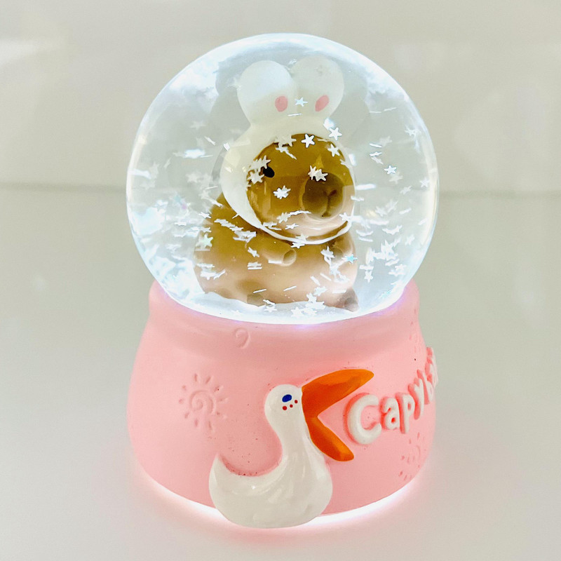 گوی چراغ‌دار مدل مینی Capybara طرح کوالا خرگوش عاشق کد D1623.15