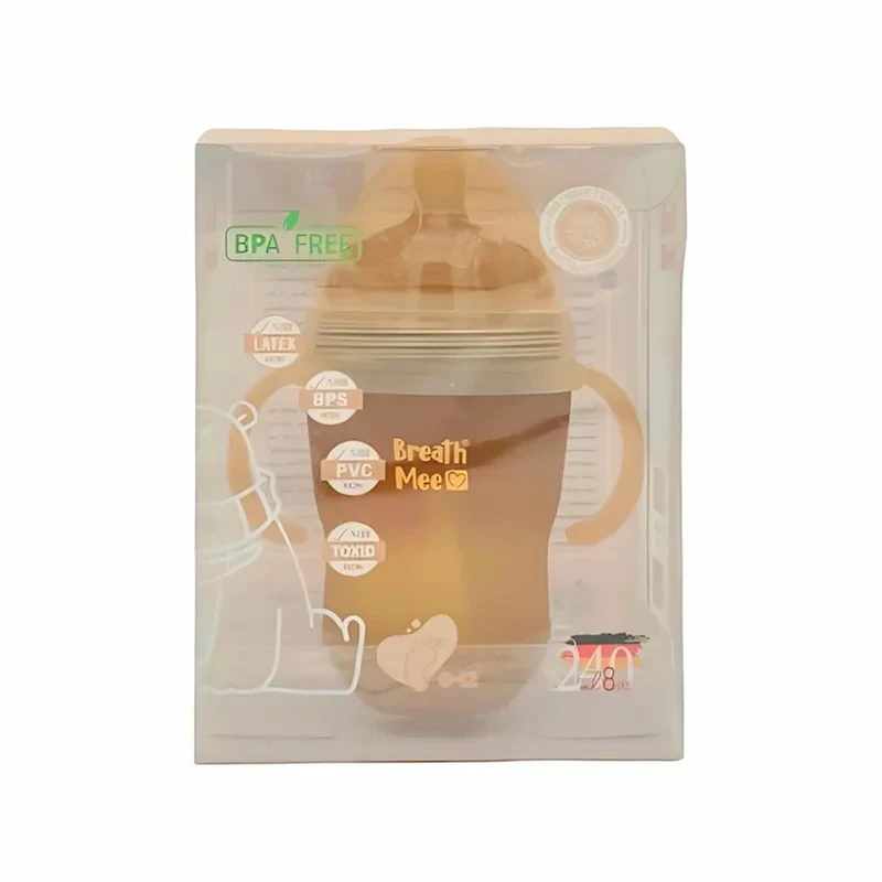 شیشه‌ شیر بریس می مدل 6-12 ماه کد BT19 ظرفیت 240 میلی‌لیتر