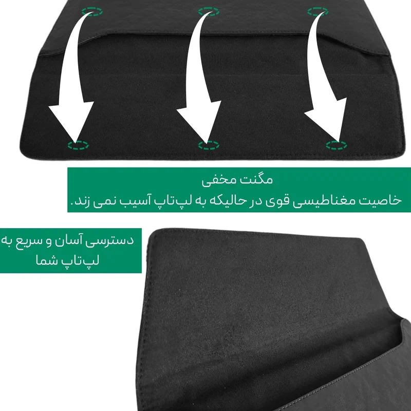 کاور لپ تاپ پِروین مدل LC-25 مناسب برای لپ تاپ 15 اینچی