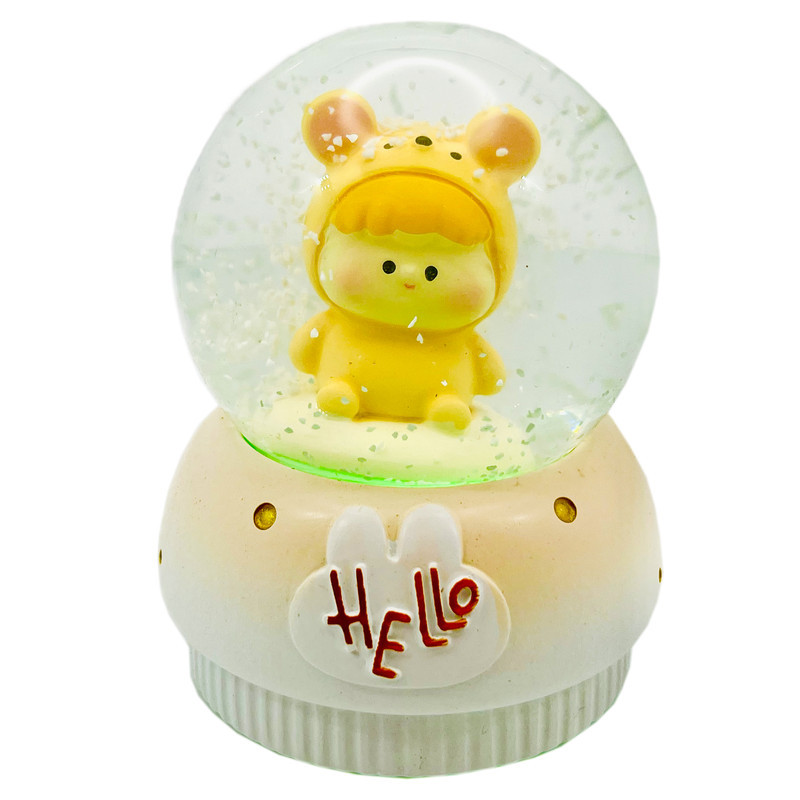 گوی مدل چراغدار HELLO طرح baby موش کد D1623.11.S300