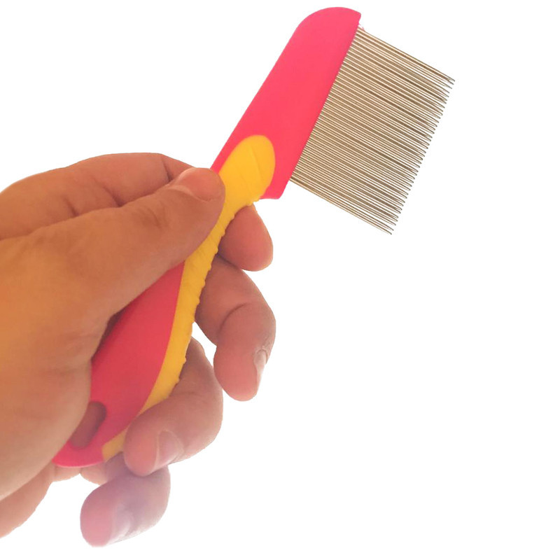 شانه ضدشپش سگ و گربه کد Pink4 وزن 50 گرم