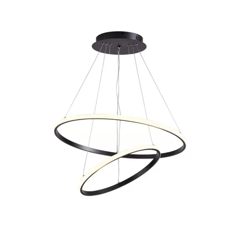 لوستر چشمه نور مدل مدرن کد F02060-BK