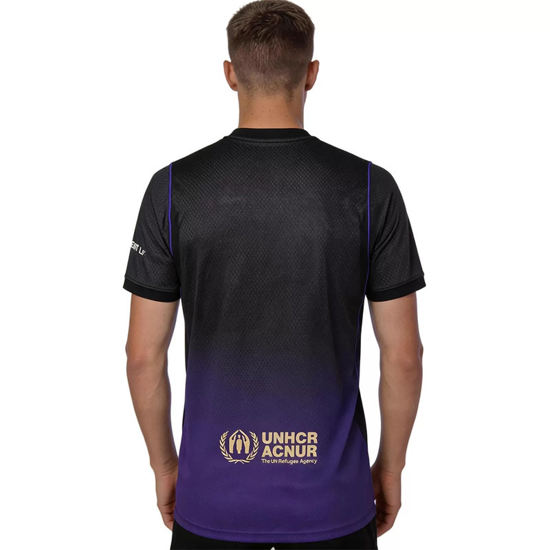 ست تی‌شرت آستین کوتاه و شلوارک ورزشی مردانه مدل بارسلونا Away 2027