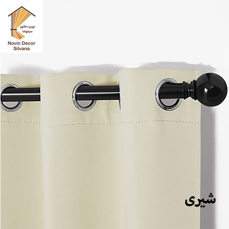 پرده پانچ نوین دکور سیلوانا مدل کتان 1_28 سایز 280x140 سانتی‌متر
