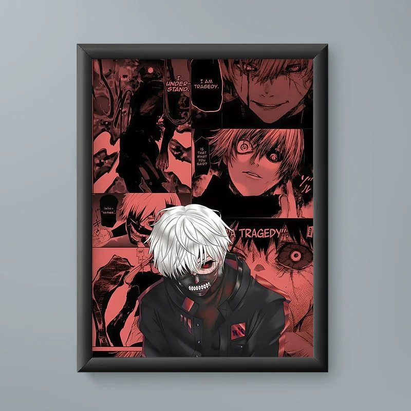 تابلو مدل انیمه کن کانکی توکیو غول Ken Kaneki Tokyo Ghoul anime 05