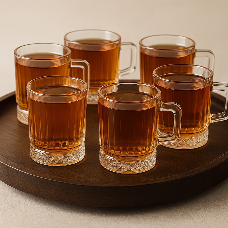 فنجان پاشاباغچه مدل الیسیا کد 55432 بسته 6 عددی