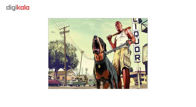 تابلو شاسی ونسونی طرح GTA V The Dog Bark سایز 50 × 70