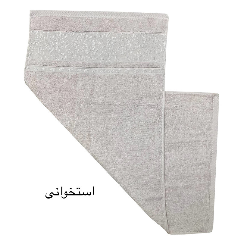 حوله دست و  صورت هنرمند مدل برجسته سایز 40x80 سانتی متر