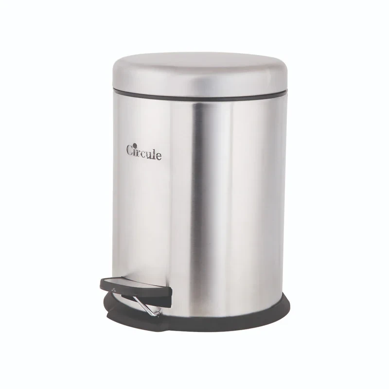 سطل زباله پدالی سرکوله مدل Steel کد L3