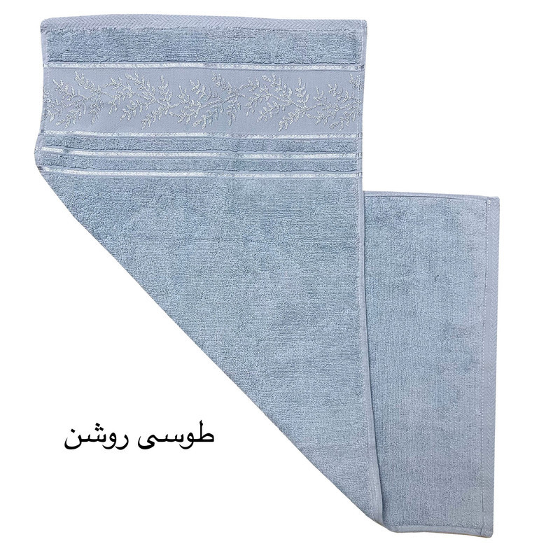 حوله دست و  صورت هنرمند مدل شاخه سایز 40x80 سانتی متر