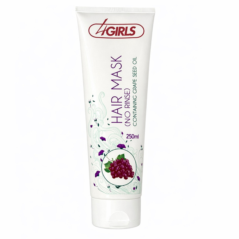 ماسک مو ترمیم کننده و آبرسان 4گرلز مدل No Rinse مناسب برای موی خشک، آسیب دیده حجم 250 میلی لیتر