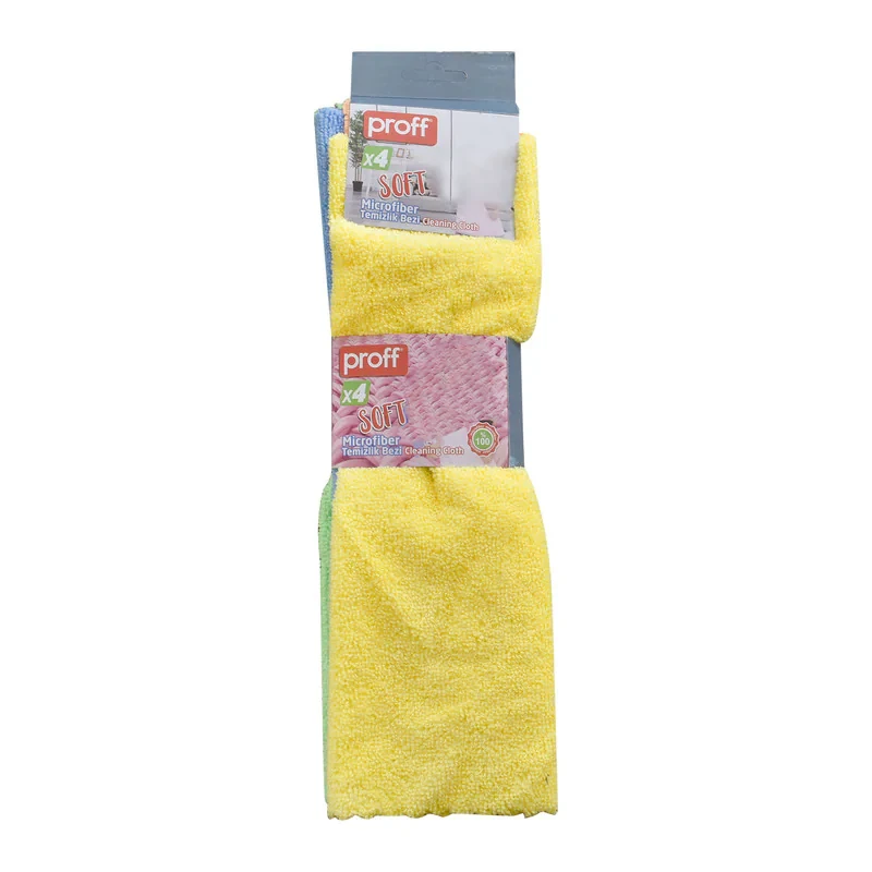 دستمال نظافت آشپزخانه پروف مدل Soft Mikrofiber مجموعه 4 عددی