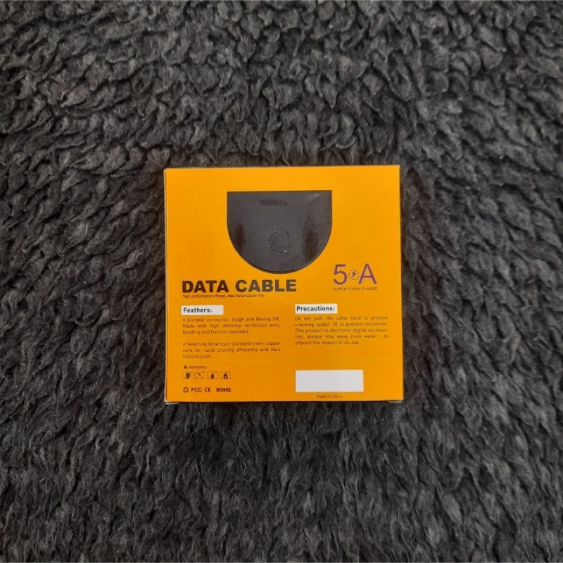 کابل تبدیل USB به microUSB مدل ORGINAL SUPER FAST CHARGE 5A طول 1 متر
