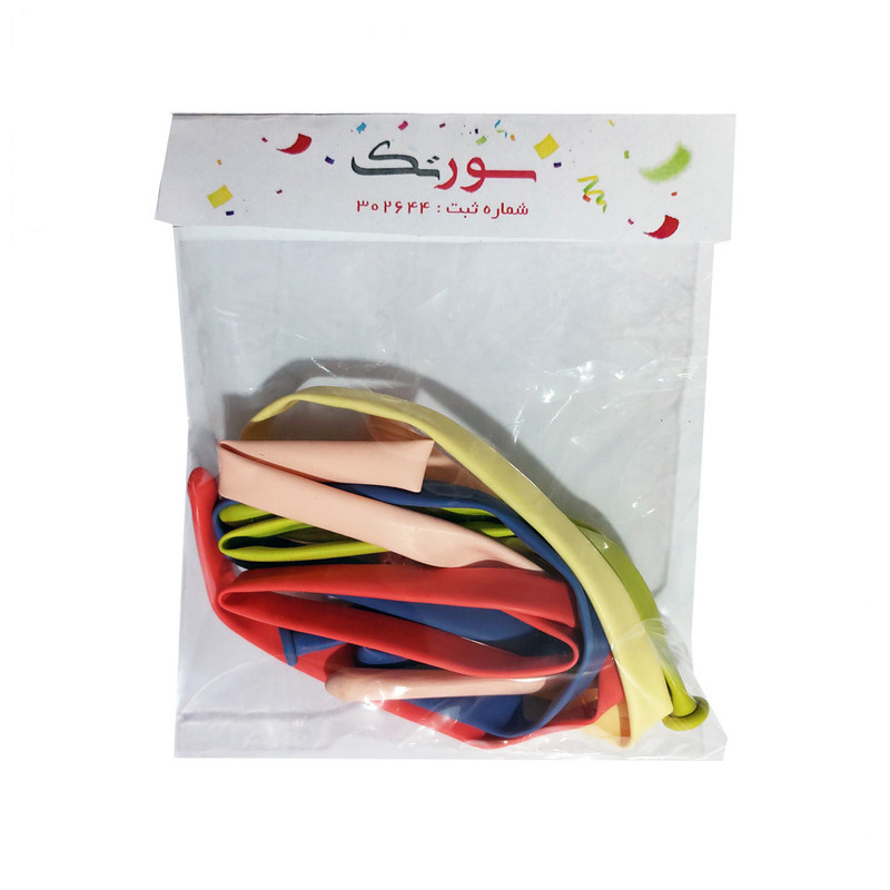 بادکنک ماری سورتک مدل پاستیلی پلاس کد STM36 بسته 50 عددی