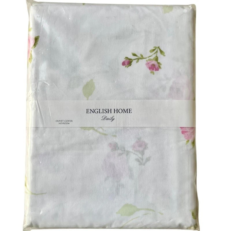 روکش لحاف پنبه انگلیش هوم مدل Rose Rain یک نفره سایز 220x160 سانتی‌متر