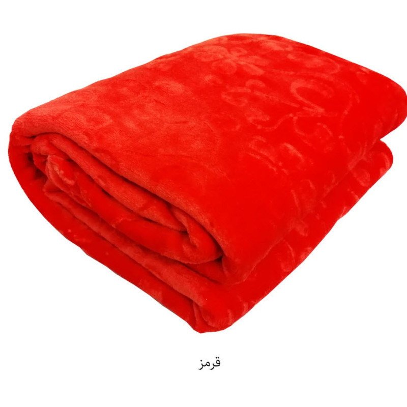 پتو مسافرتی 2 نفر گلبافت مدل فلور گل 5پر سایز 220x180 سانتی‌متر