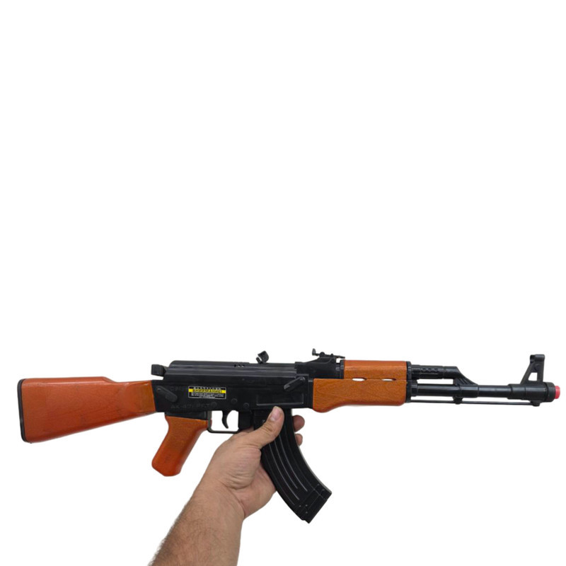تفنگ بازی ناب سل مدل کلاشینکف تیر فومی ترقه ای kalashnikov کد ak-47