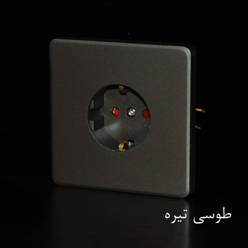 پریز برق ارت دار خیام الکتریک مدل لوکس کد KH876