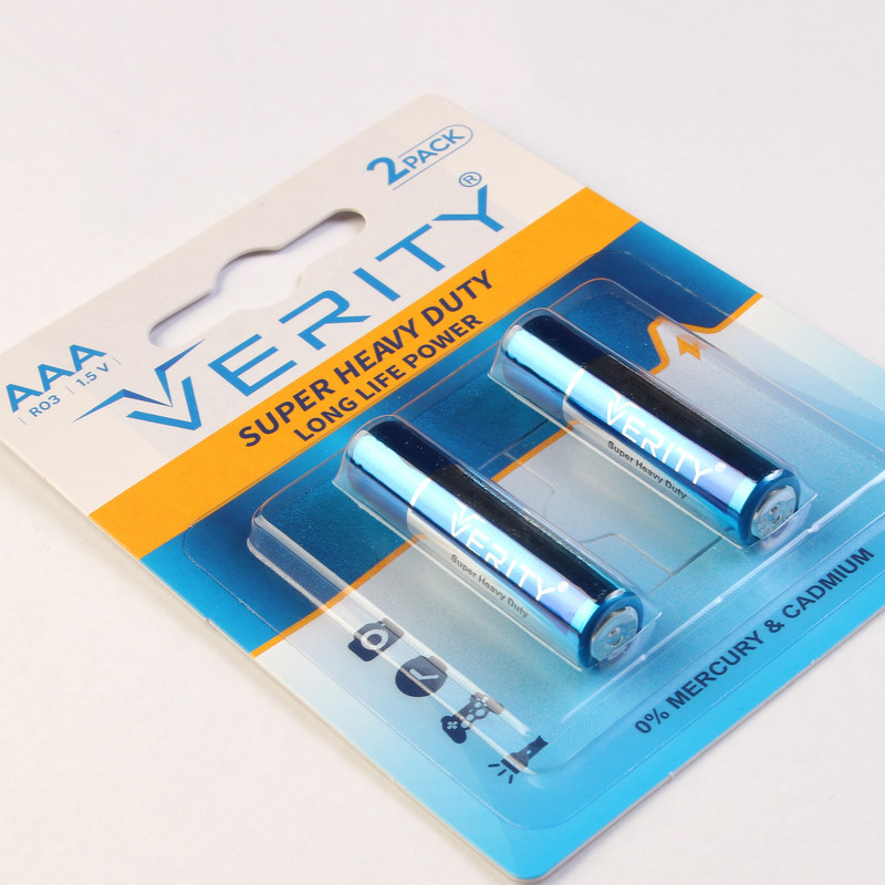 باتری نیم قلمی وریتی مدل Super Heavy Duty بسته چهار عددی