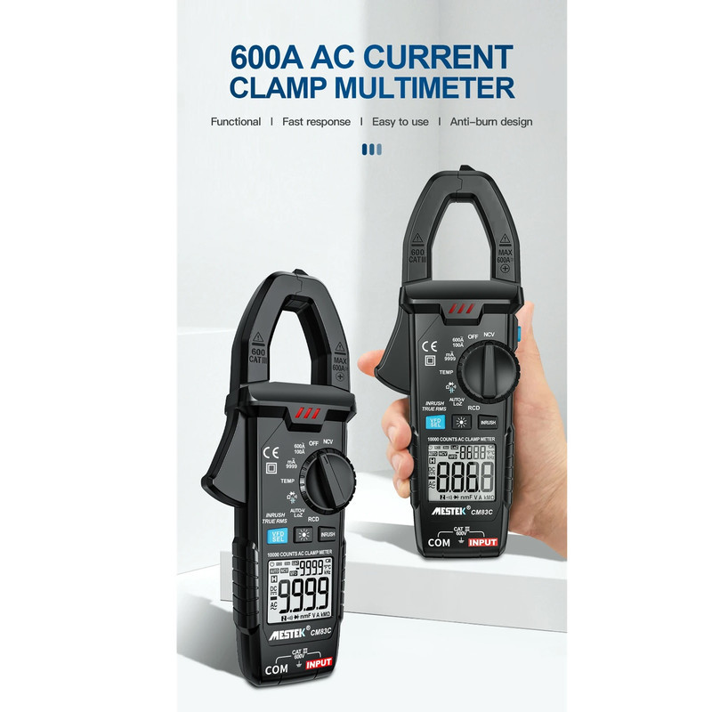 مولتی متر کلمپی دیجیتال مستک مدل CM83C