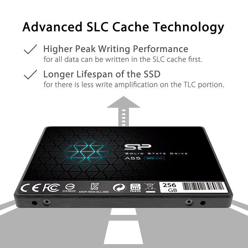 اس اس دی اینترنال SATA III سیلیکون پاور مدل Ace A55 ظرفیت 256 گیگابایت