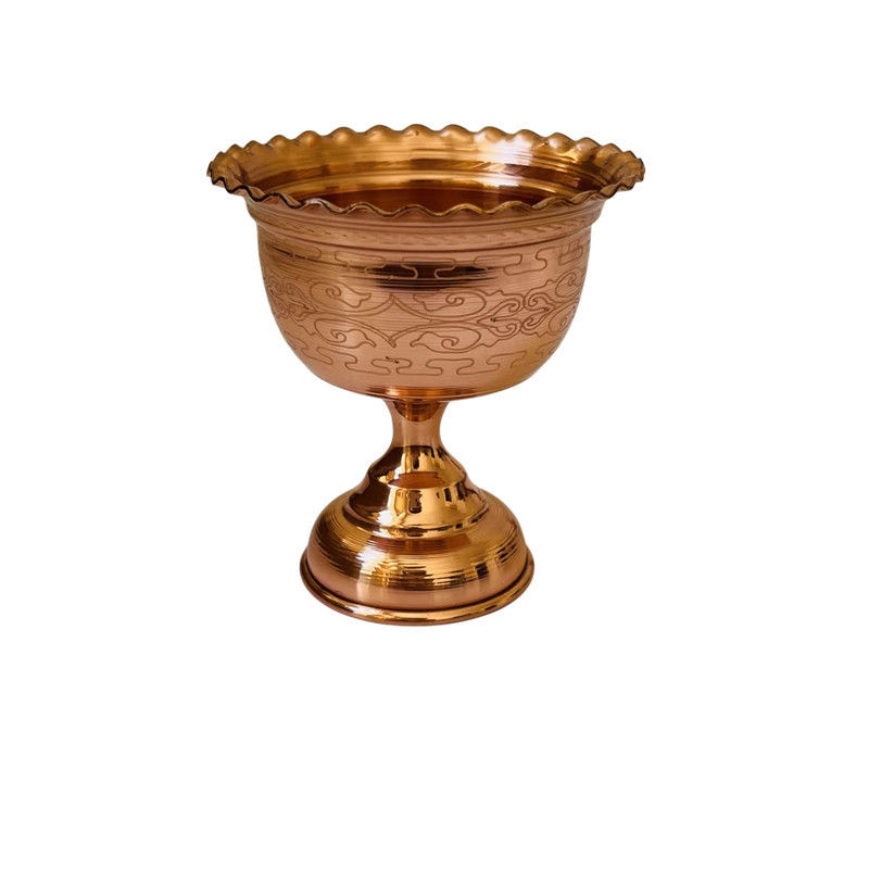 جام هفت سین مسی طرح لیزری کد ZH266.2